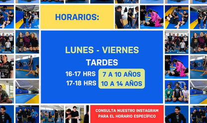 Jiu Jitsu Brasileño (Niños y adolescentes hasta 14 años)