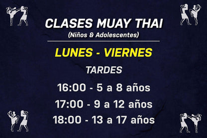 Muay Thai (Niños y adolescentes menores a 18 años)